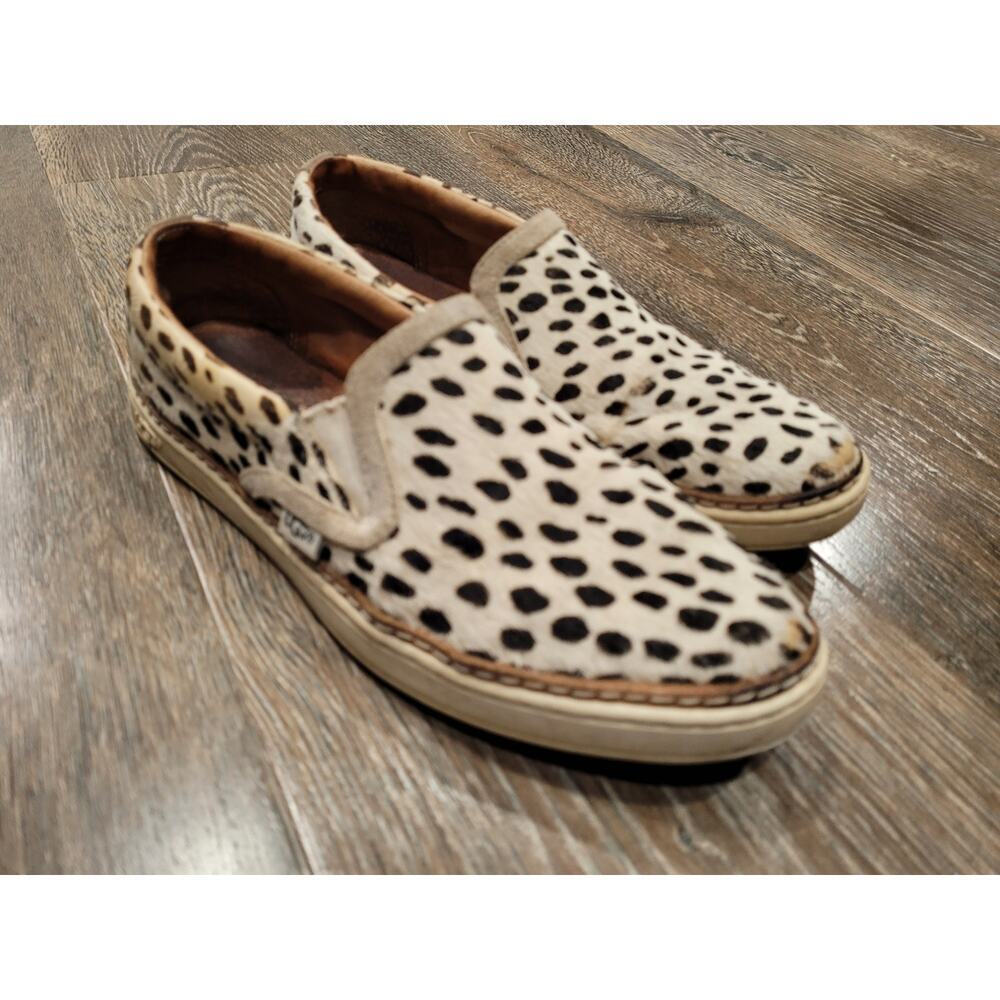 Ugg Calf Hair Sneaker Slip On Sneaker Leopard size‎ 7 #4